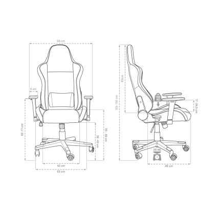 Yenkee - Gaming stoel zwart/rood