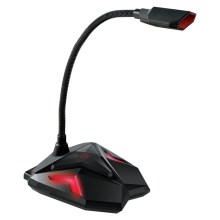 Yenkee - LED Gaming USB microfoon 5V zwart/rood