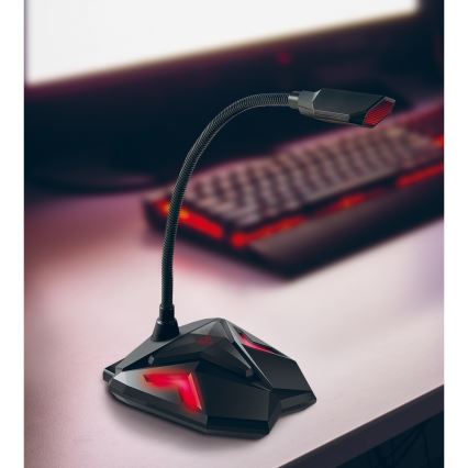 Yenkee - LED Micro USB Gaming 5V noir/rouge