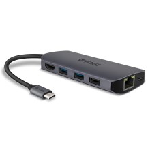 Yenkee - Multi-poort adapter 8in1 USB type C