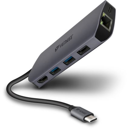 Yenkee - Multi-poort adapter 8in1 USB type C