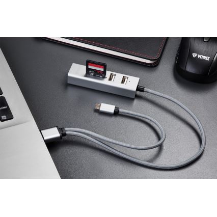 Yenkee - Répartiteur USB 2.0 et OTG et lecteur de cartes