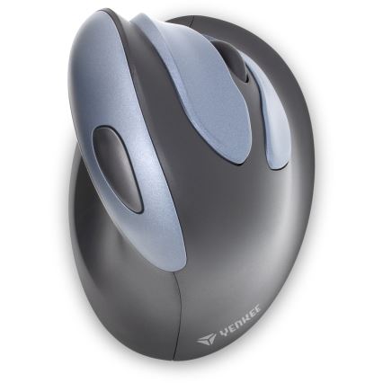 Yenkee - Souris ergonomique 1000/1600 DPI 1xAA noire