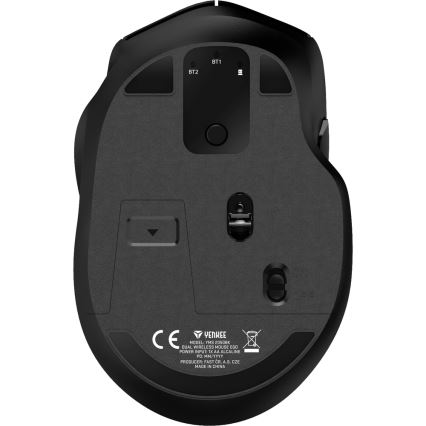 Yenkee - Souris sans fil 800/1200/1600 DPI 1xAA noire