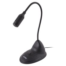 Yenkee - Tafel Microfoon voor PC 1,5V zwart