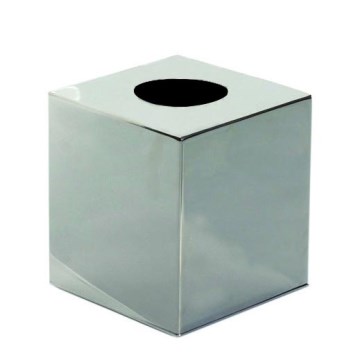 Zakdoekdispenser 12x13 cm zilver