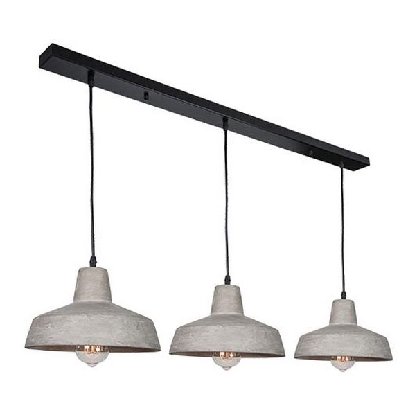 Zambelis 1653 - Hanglamp aan een koord 3xE27/40W/230V beton