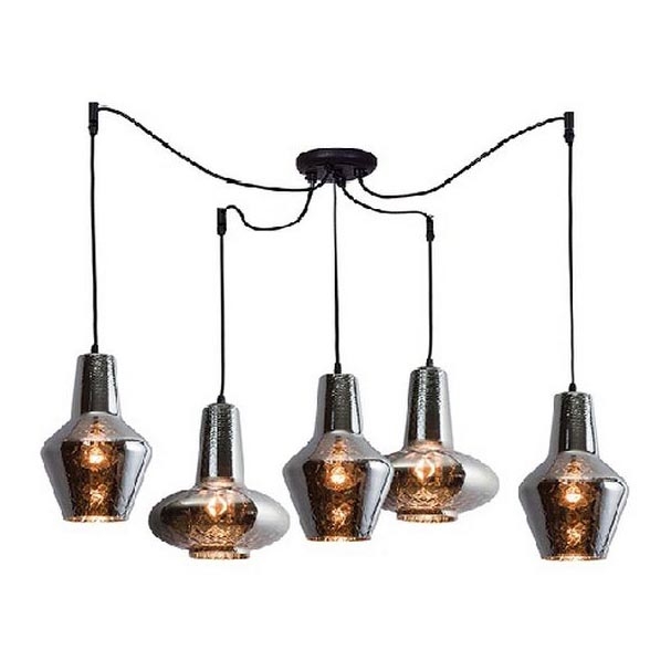 Zambelis 17150 - Suspension filaire 5xE27/40W/230V araignée
