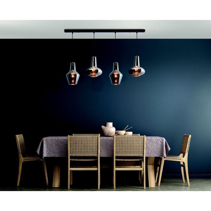 Zambelis 17151 - Hanglamp aan een koord 4xE27/40W/230V