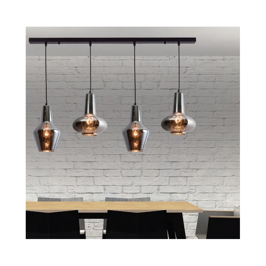 Zambelis 17151 - Suspension filaire 4xE27/40W/230V