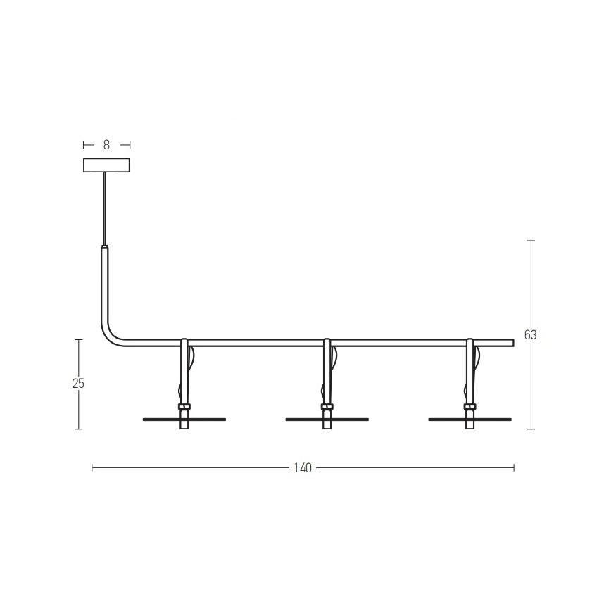 Zambelis 18138-B - LED Hanglamp aan een koord 3xLED/5W/230V
