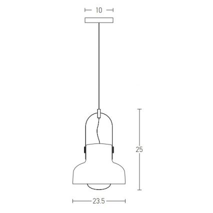 Zambelis 18190 - Hanglamp aan een koord 1xE27/40W/230V