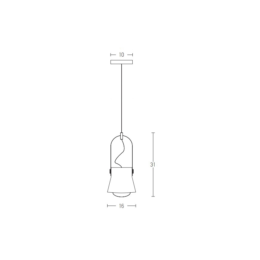 Zambelis 18192 - Hanglamp aan een koord 1xE27/40W/230V zwart