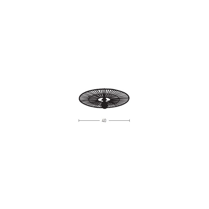 Zambelis 19251 - Wandlamp 1xE27/40W/230V bamboe/beige