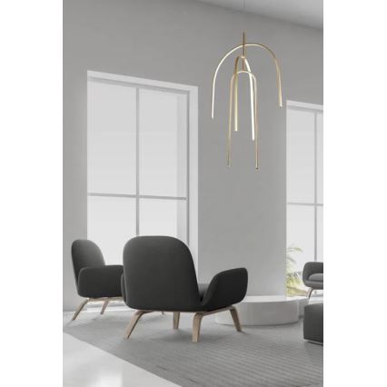 Zambelis 1931 - Dimbare LED hanglamp aan een koord LED/80W/230V goud