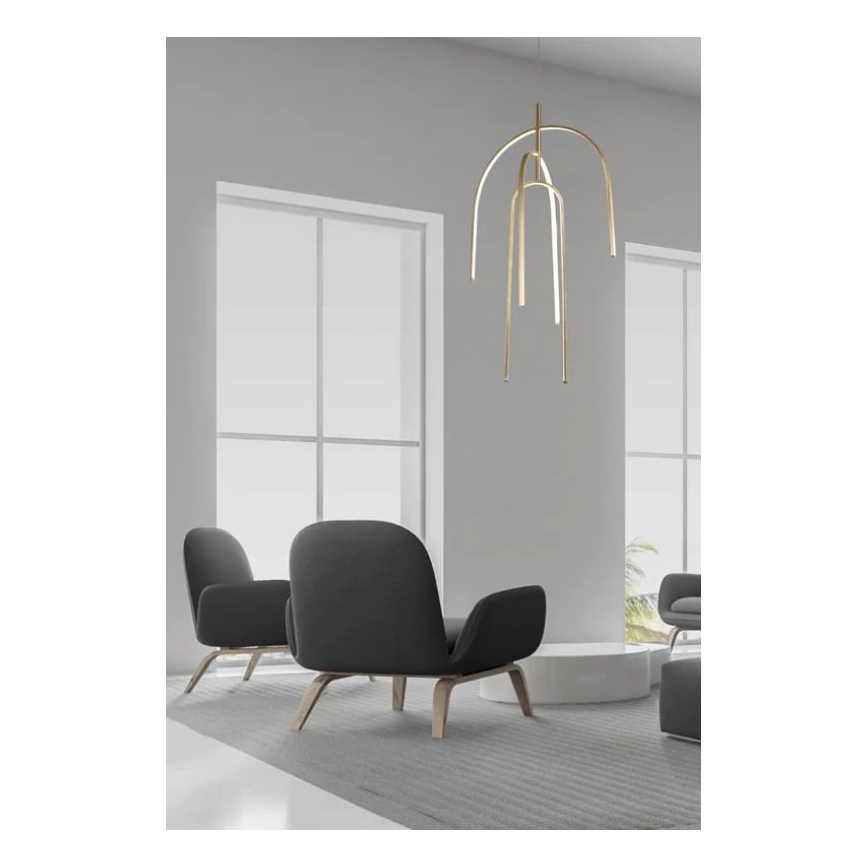 Zambelis 1931 - Dimbare LED hanglamp aan een koord LED/80W/230V goud