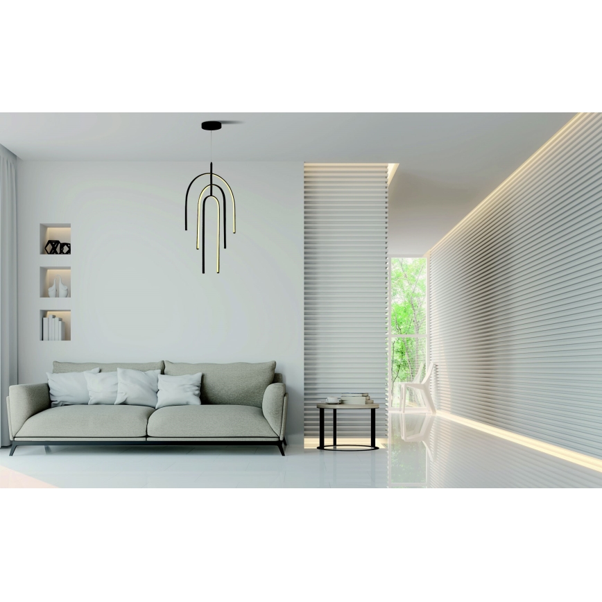 Zambelis 1932 - Dimbare LED hanglamp aan een koord LED/80W/230V zwart
