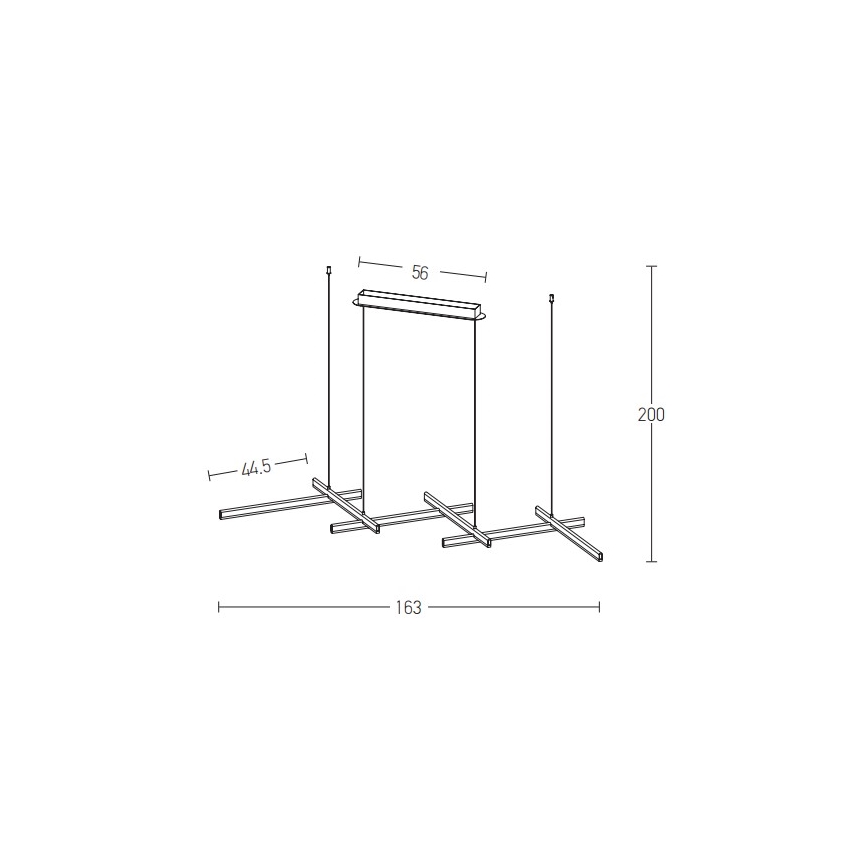 Zambelis 1948 - Dimbare LED hanglamp aan een koord LED/85W/230V zwart