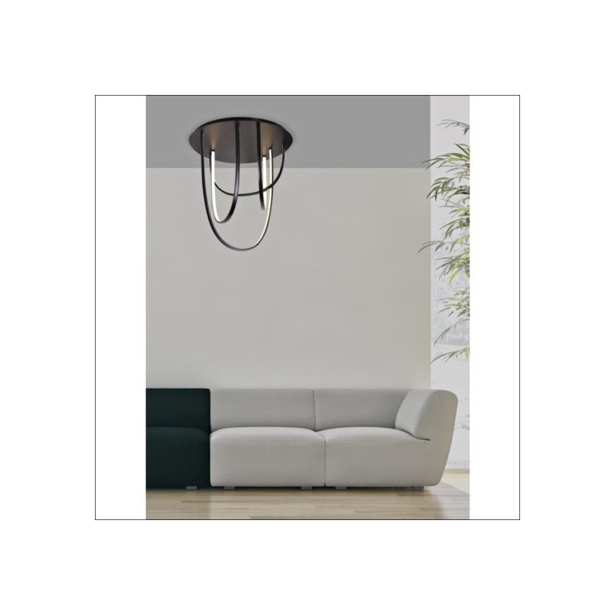 Zambelis 1951 - Dimbare LED bevestigde hanglamp LED/80W/230V zwart