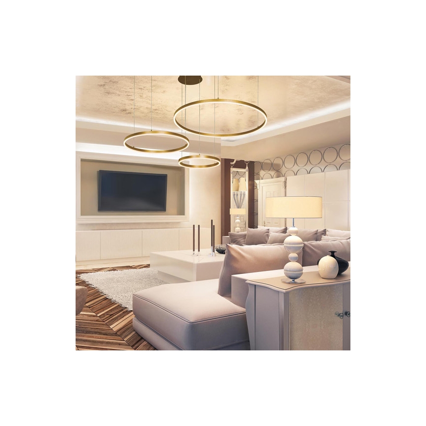 Zambelis 1956 - LED Hanglamp aan een koord LED/136W/230V goud