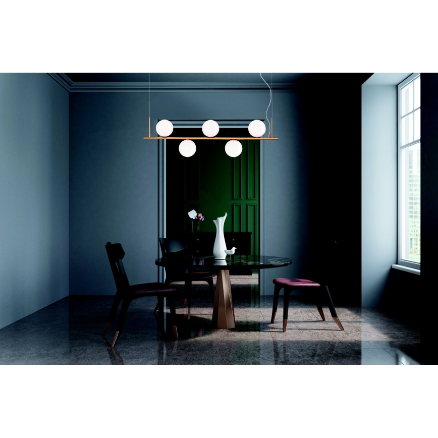 Zambelis 1998 - Hanglamp aan een koord 5xE14/15W/230V goud