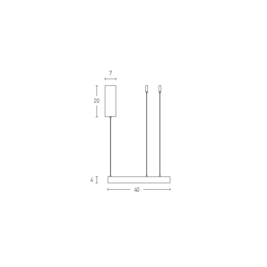 Zambelis 2005 - Dimbare LED hanglamp aan een koord LED/25W/230V goud