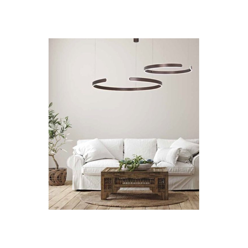 Zambelis 2013 - Dimbare LED hanglamp aan een koord LED/40W/230V bruin