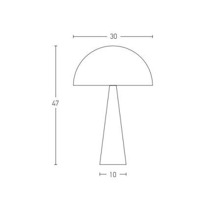 Zambelis 20210 - Tafellamp 1xE27/25W/230V zwart