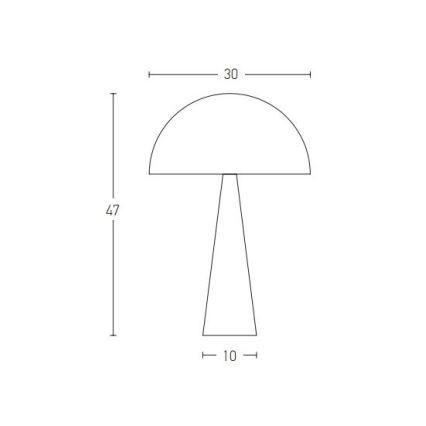 Zambelis 20211 - Tafellamp 1xE27/25W/230V goud