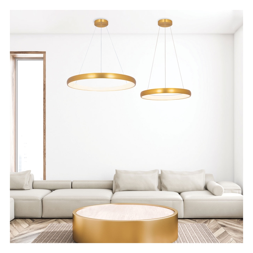 Zambelis 2046 - Dimbare LED hanglamp aan een koord LED/30W/230V diameter 40 cm goud