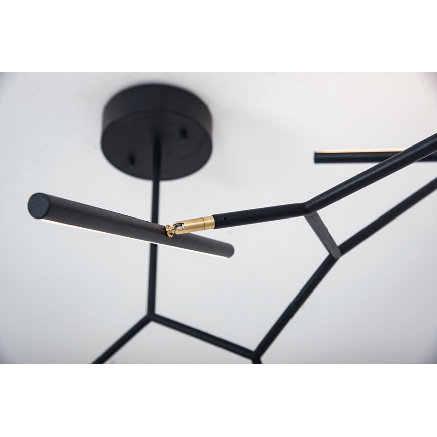 Zambelis 2072 - Suspension barre à intensité variable LED/68W/230V noir