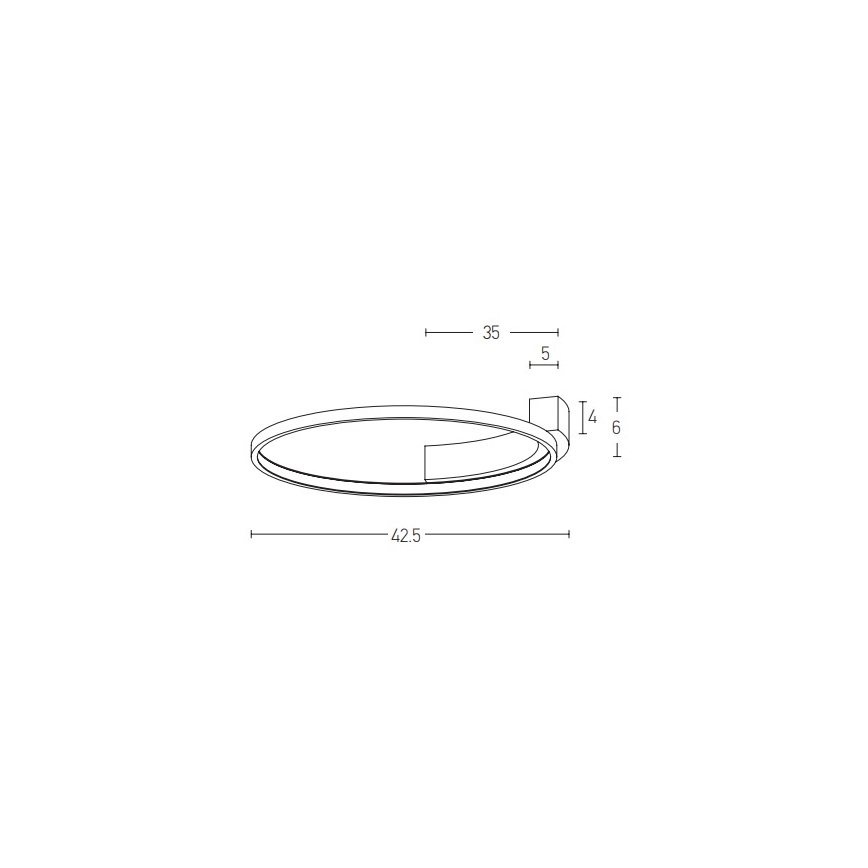 Zambelis 2075 - LED wand verlichting LED/25W/230V diameter 42,5 cm wit