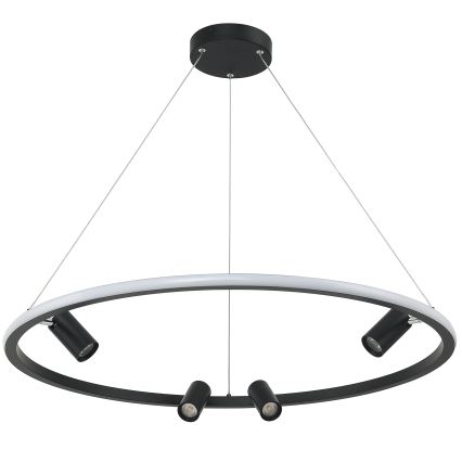 Zambelis 22013 - Dimbare LED hanglamp aan een koord LED/59W/230V diameter 79 cm zwart