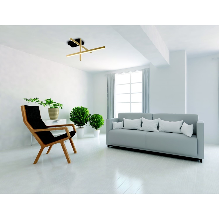 Zambelis 22024 - Dimbare LED bevestigde hanglamp LED/25W/230V goud