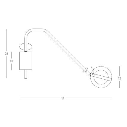 Zambelis 22043 - Applique murale à intensité variable LED/7W/230V blanc