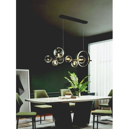 Zambelis 22063 - LED dimbare hanglamp aan kabel LED/14W + 7xG9/7W/230V