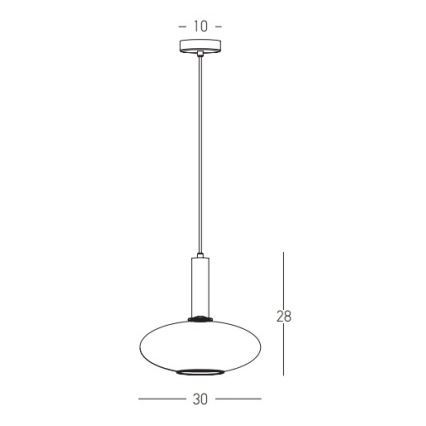 Zambelis 22072 - Hanglamp aan een koord 1xE27/40W/230V diameter 30 cm goud