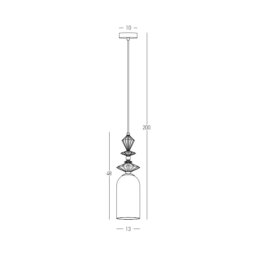 Zambelis 22078 - Hanglamp aan een koord 1xE27/40W/230V