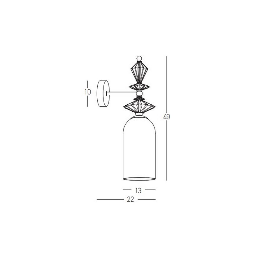 Zambelis 22080 - Wandlamp 1xE27/40W/230V