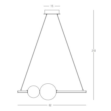 Zambelis 22109 - Suspension filaire à intensité variable LED/11W/230V noir