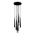 Zambelis 22113 - Dimbare LED hanglamp aan een koord 9xLED/3W/230V CRI90 zwart