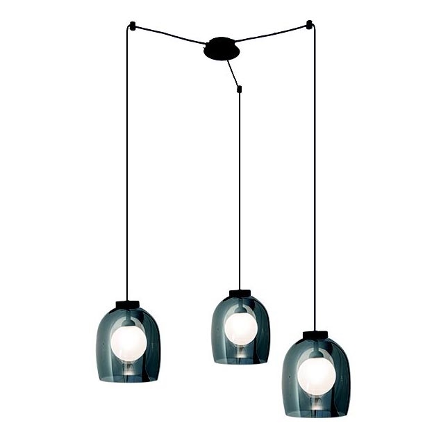 Zambelis 22145 - Suspension filaire 3xG9/5W/230V araignée noir