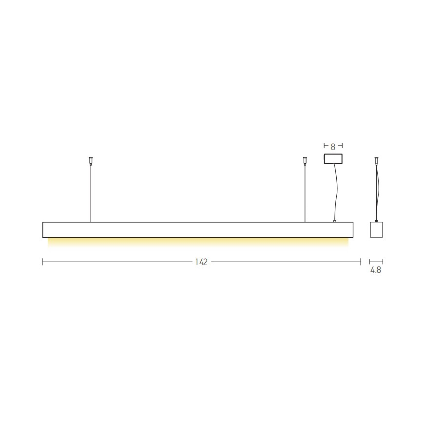 Zambelis 22210 - LED Hanglamp aan een koord LED/45W/230V