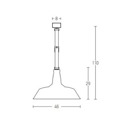 Zambelis 22225 - Hanglamp aan een koord 1xE27/40W/230V