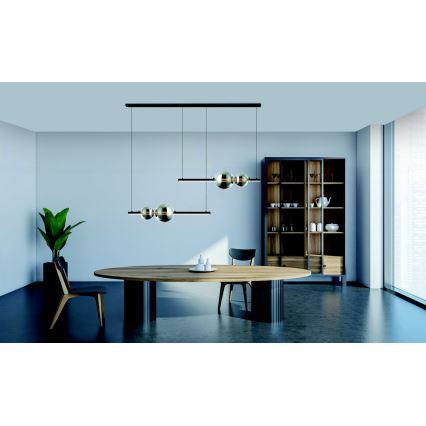 Zambelis 22234 - Dimbare LED hanglamp aan een koord LED/22W/230V zwart