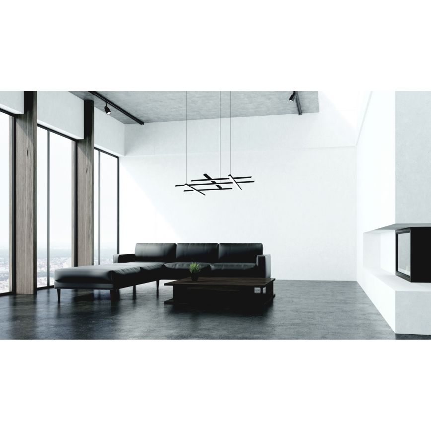 Zambelis 22245 - Dimbare LED hanglamp aan een koord LED/80W/230V zwart