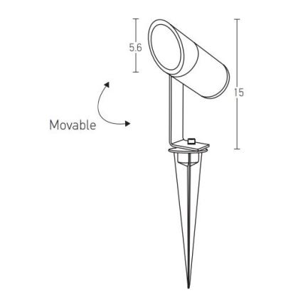 Zambelis E152 - Lampe LED extérieure LED/7W/230V IP65 anthracite