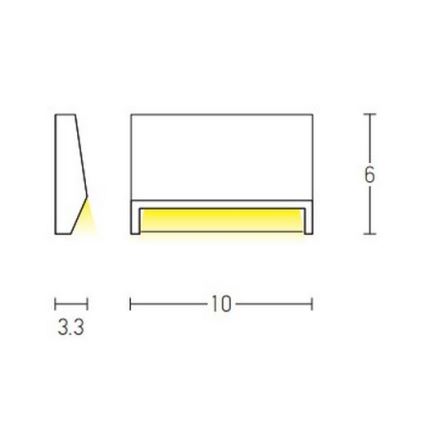 Zambelis E182 - LED Trapverlichting voor buiten LED/1,5W/230V IP54 wit