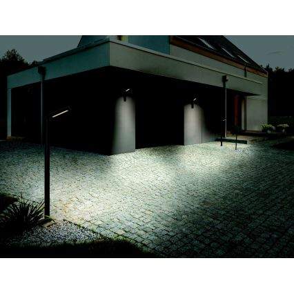 Zambelis E205 - Applique murale extérieure LED/10W/230V IP54 anthracite