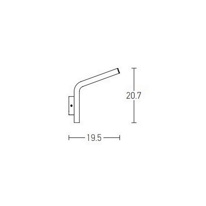Zambelis E205 - LED Buitenwandlamp LED/10W/230V IP54 antraciet